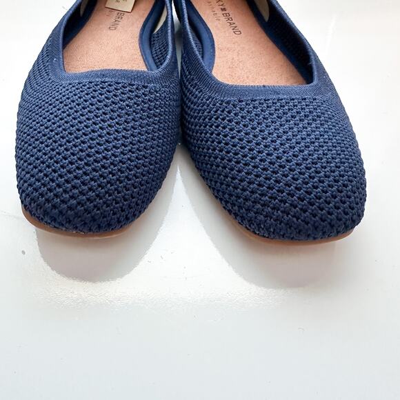 Lucky Brand Daneric Blue Knit Washable Ballet Style Flats NWT Size 7.5 - Picture 5 of 11